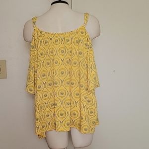 Cato Pull-On Cold Shoulder Tunic Top